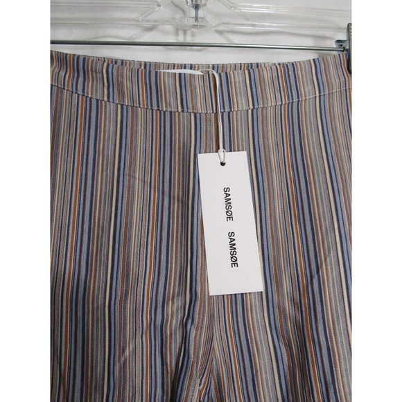 Samsoe Samsoe Multicolored Striped Wide Leg Elina Trousers Pants Size XXS NWT - Picture 6 of 8